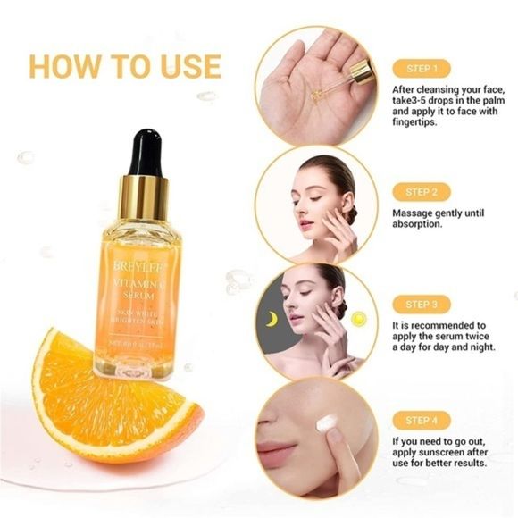 Vitamin C Serum for Face Moisturizing Face Serum, Anti Aging Brightening face - Picture 5 of 7